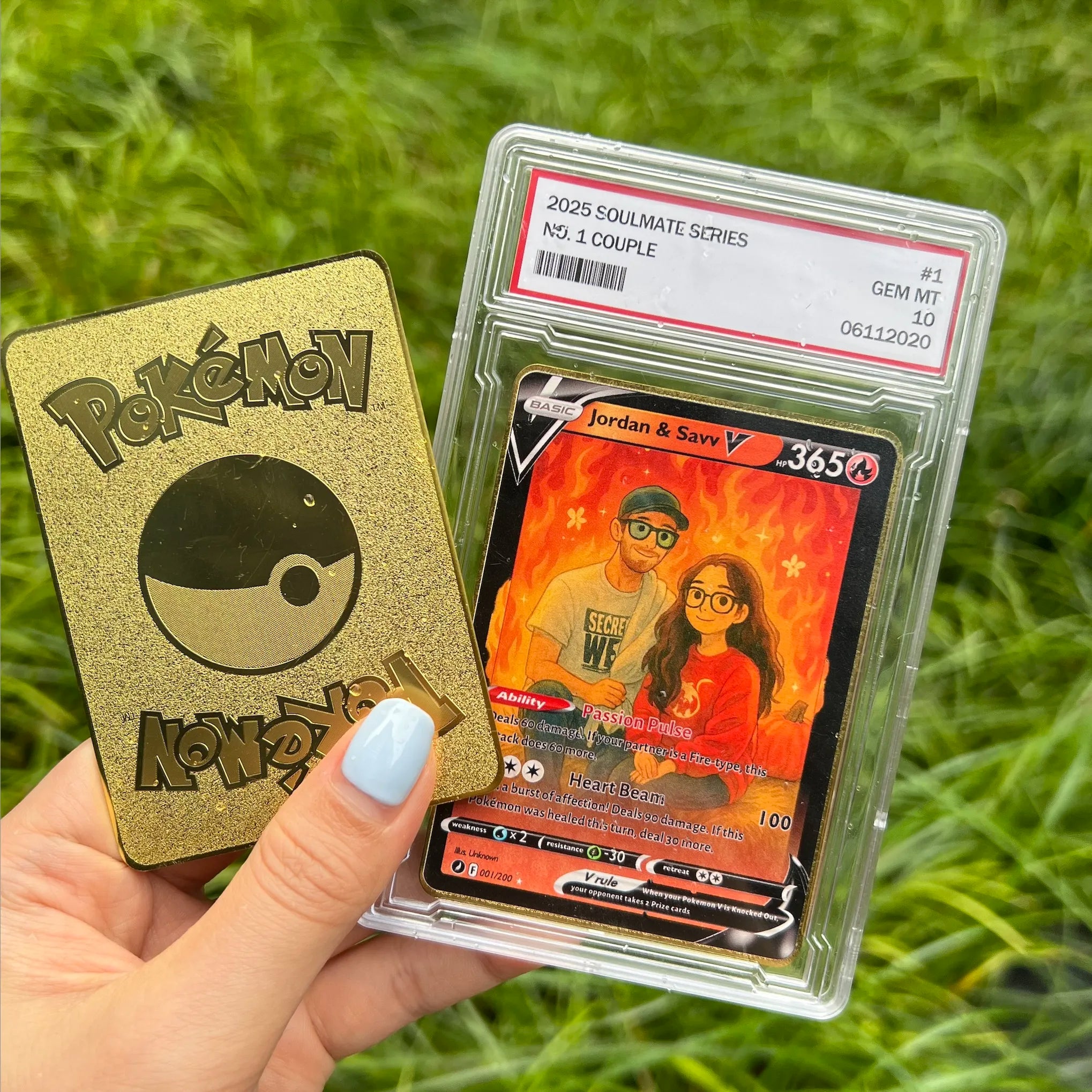 Custom Anime Pet Pokecard V Card For Pet
